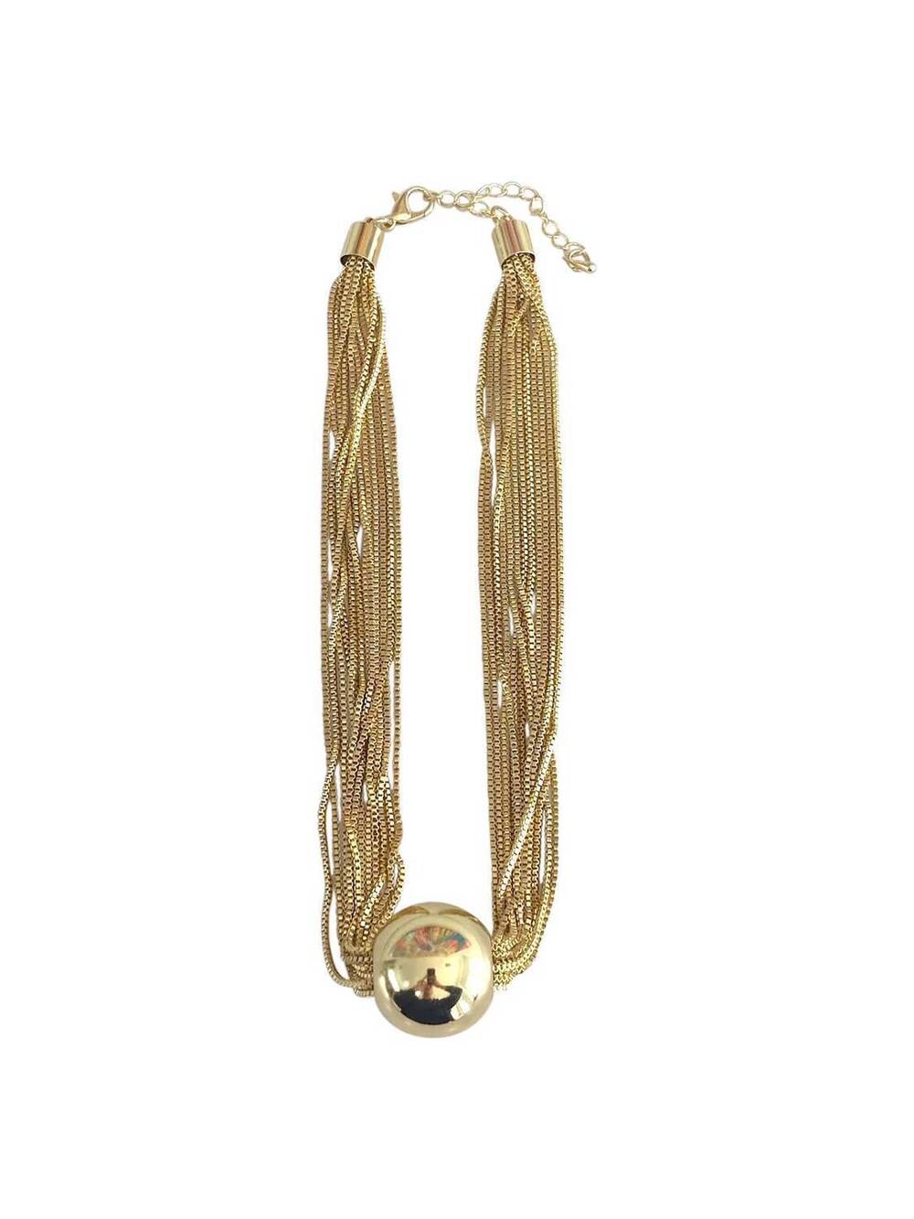 NEW GEMELLI montel necklace in gold